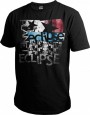 T-Shirt Planet 11 Mens Grunge schwarz
