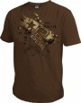 T-Shirt Planet 11 Mens Recruit braun