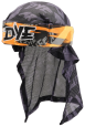 Dye Orange Tiger Head Wrap 