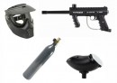 Tippmann Model 98 Custom PS ACT .68 Cal schwarz, 12oz CO2, Singlemaske, Munbox