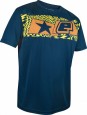 T-Shirt Planet Mens Illusion blau / orange
