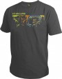T-Shirt Planet Mens Drip dunkelgrau