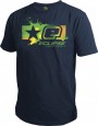 T-Shirt Planet Mens Pixel blau