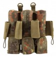 7 Pot (inkl. 4 Loops) pt-field Rebel Pack Flecktarn Molle camo unisize