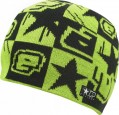 Planet Squared Beanie schwarz / grün