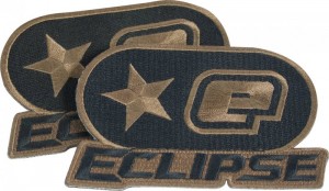 Aufnäher Planet Eclipse schwarz-olive , 2 Stück