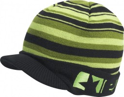 Planet Barcode Visor Beanie 12 schwarz / grün
