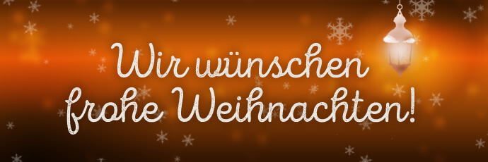 Wir wünschen frohe Weihnachten